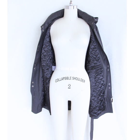 ✨HP✨ Kristen Blake Trench Coat w/ Detachable Hood - Picture 3 of 7